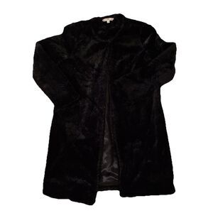 Fever Black Faux Fur Coat Jacket Evening Wear Party Women’s Small